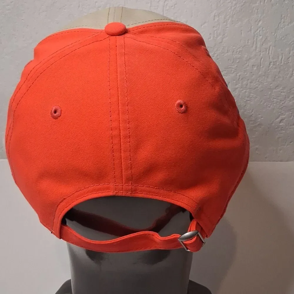 Texas Rangers Baseball Orange New Era 39THIRTY Men's Adjustable strap Hat cap